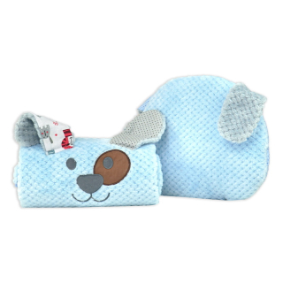 Souprava do kočárku Duetbaby, modrý pejsek