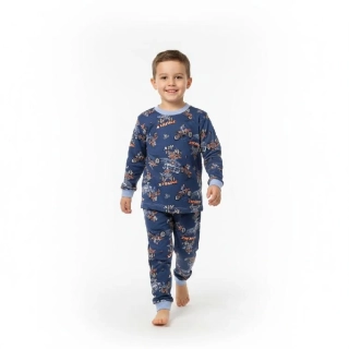 Dětské pyžamo Dětský svět modré motokros
