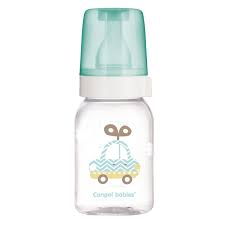 Láhev skleněná s úzkým hrdlem Canpol babies TOYS 120ml auto