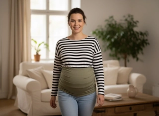Mušelínový zavinovací šátek po porodu, Dětský svět, khaki béžová 5m