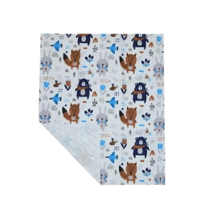 Nepromokavá flanelová podložka New baby Lesní zvířátka