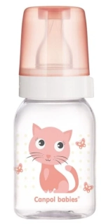 Láhev s potiskem Canpol babies CUTE ANIMALS 120ml