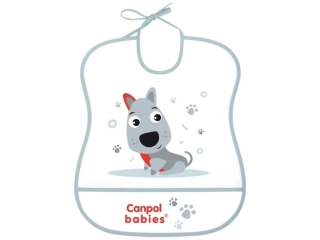 Plastový bryndák Canpol Babies měkký CUTE ANIMALS pejsek