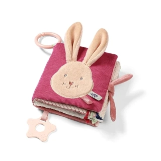 Senzorická látková knížka pro miminko BabyOno Rabbit Karo – edukativní hračka