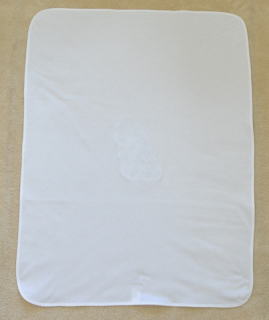 Dětská letní deka do kočárku, Dětský svět, DVOJITÁ, bílá se žirafou