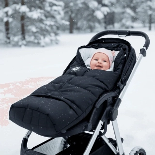 Dětský fusak do kočárku Dětský svět combi 3v1 Lamový bílý