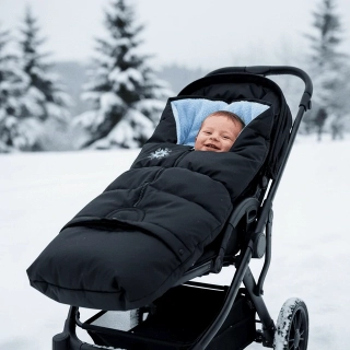 Dětský rostoucí zimní fusak do kočárku Dětský svět combi 3v1 Lama sv.modrý 