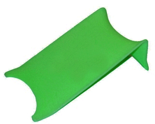 Lehátko do vaničky Tega froté zelené