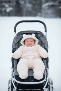 Zimní kojenecká kombinéza Dětský svět BEAR krémová