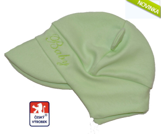 Dětská čepička Dětský svět zavazovací  Baby zelená